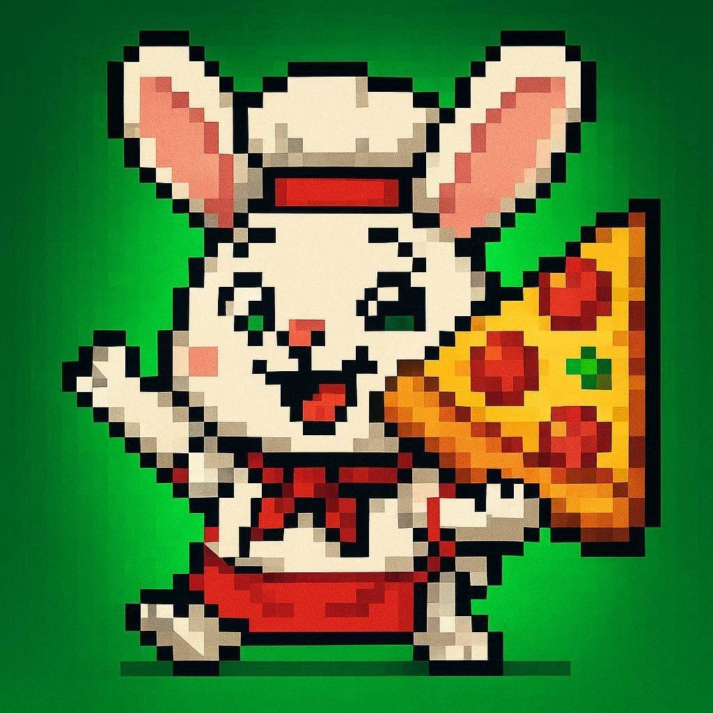 Rabbit Hood Society pixel rabbit #3