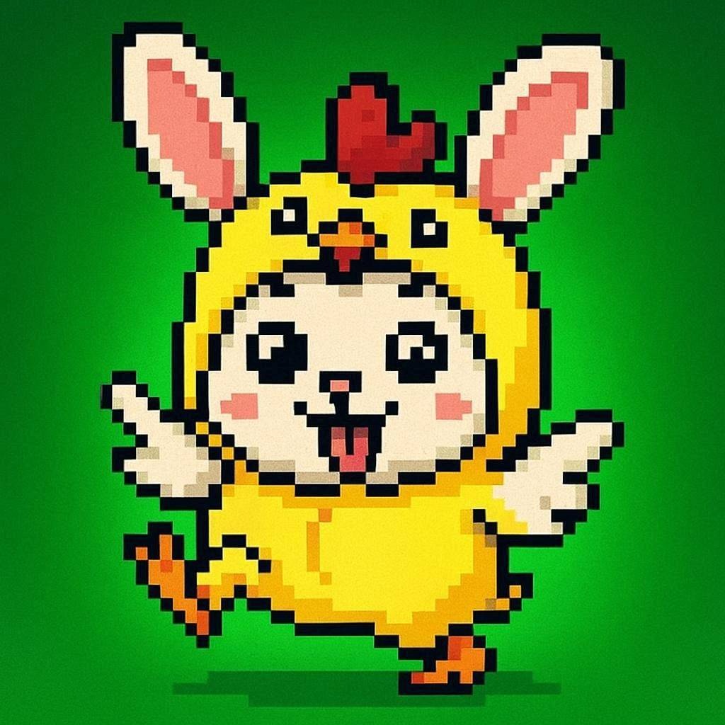 Rabbit Hood Society pixel rabbit #6