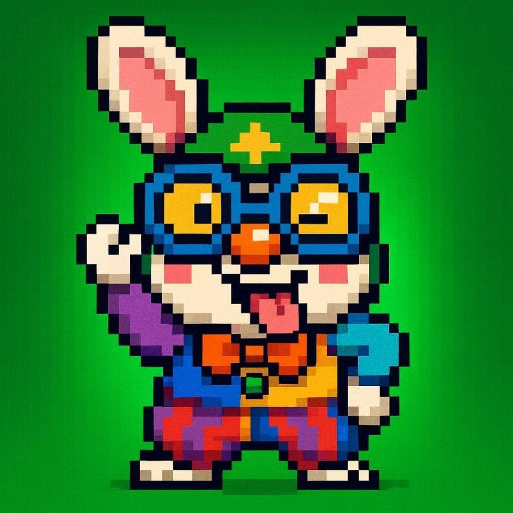 Rabbit Hood Society pixel rabbit #8